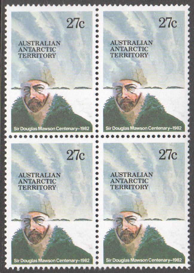 Australian Antarctic Territory Scott L53 MNH Block - Click Image to Close